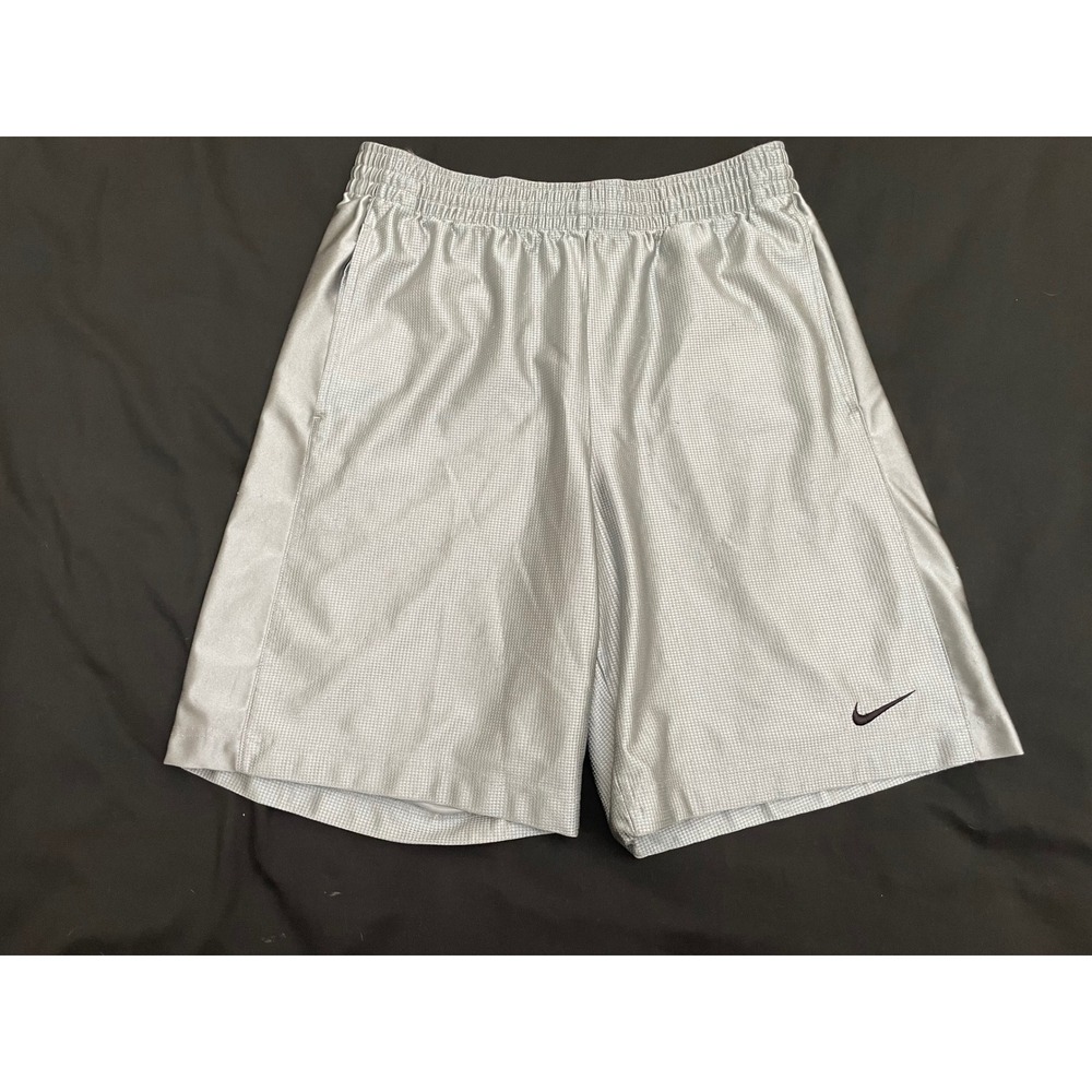 Nike Basketball Y2K Dazzle Shorts Medium Silver Metallic Textured 297630-071